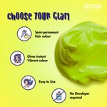 Buy Streax Professional Hold & Play Funky Colour, Ammonia Free, Semi-Permanent Hair Colour, Perky Green (100 gm) - Purplle