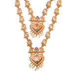 Buy Karatcart Gold-Plated Red & Green Stone-Studded Jewellery Set - Purplle