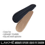 Buy Lakme Absolute Explore Liquid Eye shadow Cashmere love & Diamond Black - Purplle