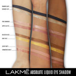 Buy Lakme Absolute Explore Liquid Eye shadow Cashmere love & Diamond Black - Purplle