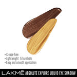 Buy Lakme Absolute Explore Liquid Eye shadow Blackstar Gold & Karat Gold - Purplle