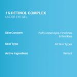 Buy DermDoc by Purplle 1% Retinol Complex Under Eye Gel (10g) | retinol under eye cream - Purplle