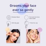 Buy Sirona Eyebrow & Face Razor For Women For Painless Facial Hair Removal - 3 Razors violet - Purplle