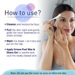 Buy Sirona Eyebrow & Face Razor For Women For Painless Facial Hair Removal - 3 Razors violet - Purplle