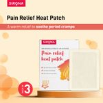 Buy Sirona Pain Relief Heat Patches – Pack of 3 | Patches for Period Pain & Menstrual Cramps | 100% Natural Ingredients & Portable | 8 Hours Pain Relief | Instant Relief from Menstrual Pain | Period Pain - Purplle