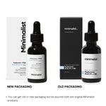 Buy Minimalist 2% Hyaluronic Acid + PGA Face Serum for all Skin types, Hydrates & prevents TEWL with aquaporin booster+copper+biosaccharide, 30 ml - Purplle