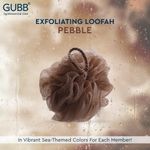 Buy GUBB Exfoliating Bath Round Loofah, Bathing Scrubber for Body - Pebble - S loofahy - 1 Pc - Purplle