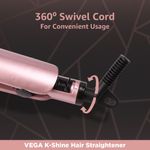 Buy Vega K Shine Hair Straightener for Women with Keratin Infused Plates, Rose Gold, (VHSH-28) - Purplle