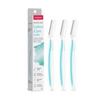Buy Sirona Reusable Eyebrow & Face Razor For Women For Painless Facial Hair Removal - 3 Razors - Turquise - Purplle