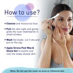 Buy Sirona Reusable Eyebrow & Face Razor For Women For Painless Facial Hair Removal - 3 Razors - Turquise - Purplle