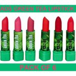 Buy ADS PACK OF 6 PROFESSIONAL GREEN TEA EXTRACT MATTE LIPSTICK - Purplle