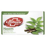 Buy Lifebuoy Neem & Aloe Vera 100% Better Skin Protection Soap 100 g - Purplle