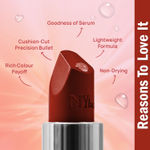 Buy NY Bae Runway Serum Lipstick - Brown Bay 17 (4.2 gm) | Brown | Highly Pi gmented | Vitamin E & Fruit Oils | Lightweight | Non-Drying - Purplle