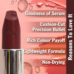 Buy NY Bae Runway Serum Lipstick - Burgundy Dew 18 (4.2 gm) | Burgundy | Highly Pi gmented | Vitamin E & Fruit Oils | Lightweight | Non-Drying - Purplle