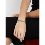 Buy Yellow Chimes Swarovski Elements Deep Ocean Love Hearts Bracelet for Women and Girls - Purplle