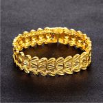 Buy Yellow Chimes Trendy And Stylish Link Heart Design 18K Gold Plated Wide Bracelet For Men And Boy's - Purplle