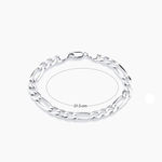 Buy Yellow Chimes 92.5 Sterling Silver Hallmark and Certified Purity Silver Chain Bracelet for Men and Boys - Purplle