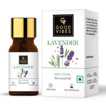Buy Good Vibes Lavender 100% Pure Essential Oil | Skin Smoothening, Hair Growth | 100% Vegetarian, No GMO, No Synthetics, No Animal Testing (5 ml) - Purplle