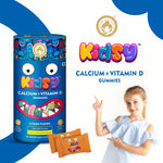 Buy Mom & World Kidsy Calcium + Vitamin D Gummies for Kids, Chewable Gummies, No Gelatin, For Daily Nourishment, 30 (Mango Flavoured) Gummies - Purplle