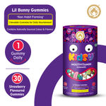 Buy Mom & World Kidsy Multivitamin Gummies for Kids, Chewable Gummies, No Gelatin, For Daily Nourishment, 30 (Strawberry) Gummies x Pack Of 2 - Purplle