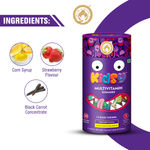 Buy Mom & World Kidsy Multivitamin Gummies for Kids, Chewable Gummies, No Gelatin, For Daily Nourishment, 30 (Strawberry) Gummies x Pack Of 2 - Purplle