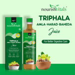 Buy NourishVitals Healthcare Juices Combo | Giloy Neem & Tulsi Juice + Triphala Amla, Harad, Baheda Juice - Immunity Booster | Natural & Wholesome | For Better Digestive Care, (500ml Each) - Purplle