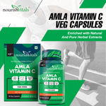 Buy NourishVitals Amla Vitamin C with Tannins > 25% Pure Herbs, 500 mg Amla Extract 60 Veg Capsules x Pack Of 2 - Purplle