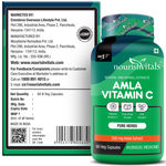 Buy NourishVitals Amla Vitamin C with Tannins > 25% Pure Herbs, 500 mg Amla Extract 60 Veg Capsules x Pack Of 2 - Purplle