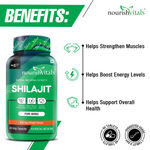 Buy NourishVitals Premium Shilajit 50% Fulvic Acid High Strength 500 mg Extract, Naturally Mineral Rich, 60 Veg Capsules x Pack Of 3 - Purplle
