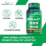 Buy NourishVitals Premium Shilajit 50% Fulvic Acid High Strength 500 mg Extract, Naturally Mineral Rich, 60 Veg Capsules x Pack Of 3 - Purplle