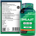 Buy NourishVitals Premium Shilajit 50% Fulvic Acid High Strength 500 mg Extract, Naturally Mineral Rich, 60 Veg Capsules x Pack Of 3 - Purplle