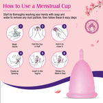Buy Mom & World Reusable Menstrual Cup For Women, 100% Medical Grade Silicone, Odor and Rash Free, No leakage (Large) - Purplle