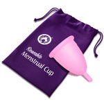 Buy Mom & World Reusable Menstrual Cup For Women, 100% Medical Grade Silicone, Odor and Rash Free, No leakage (Large) - Purplle