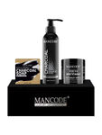 Buy Mancode Gift Set for Men - Premium Luxury Charcoal Bath Essential Kit (Charcoal Soap + Charcoal Shampoo + Teeth Whitening) Gift Set - 08 - Purplle