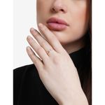 Buy KUNUZ 925 Sterling Silver Cubic Zirconia Crystal Studded Adjustable Ring for Women - Purplle