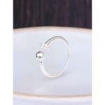 Buy KUNUZ 925 Sterling Silver Cubic Zirconia Crystal Studded Adjustable Ring for Women - Purplle