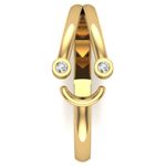 Buy KUNUZ Gold Plated 925 Sterling Silver Smiley Face Adjustable Ring for Women - Purplle
