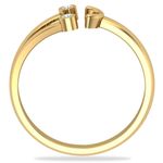 Buy KUNUZ Gold Plated 925 Sterling Silver Smiley Face Adjustable Ring for Women - Purplle
