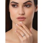 Buy KUNUZ 925 Sterling Silver Leaf Shape Adjustable Ring for Women - Purplle