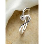 Buy KUNUZ 925 Sterling Silver Heart Shape Adjustable Ring for Women - Purplle