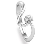 Buy KUNUZ 925 Sterling Silver Heart Shape Adjustable Ring for Women - Purplle
