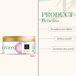 Buy Good Vibes Onion Hair Fall Control Hair Mask | Strengthening, Hair Growth | No Parabens, No Sulphates, No Animal Testing (200 g) - Purplle