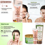 Buy Combo of 3- Green Tea Face Wash 100ml + Pure Aloe Vera Gold Gel 100gm + Lip Sleeping Mask 10g - Purplle