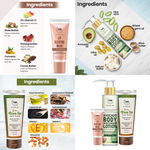 Buy Combo of 3- Green Tea Face Wash 100ml + Body Lotion Avocado 100ml + Lip Sleeping Mask 10g - Purplle