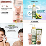 Buy Combo of 3- Green Tea Face Wash 100ml + Body Lotion Avocado 100ml + Lip Sleeping Mask 10g - Purplle