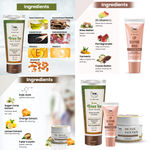 Buy Combo of 3- Green Tea Face Wash 100ml + De Tan Pack 50gm + Lip Sleeping Mask 10g - Purplle