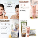 Buy Combo of 3- Green Tea Face Wash 100ml + De Tan Pack 50gm + Lip Sleeping Mask 10g - Purplle
