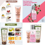 Buy Combo of 3- Green Tea Face Wash 100ml + Rose Water 100ml + Lip Sleeping Mask 10g - Purplle