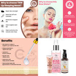 Buy Combo of 3- Vitamin C Face Serum 30ml + Rose Water Spray Bottle 200ml + Lip Sleeping Mask 10g - Purplle