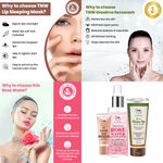 Buy Combo of 3- Green Tea Face Wash 100ml + Rose Water Spray Bottle 200ml + Lip Sleeping Mask 10g - Purplle